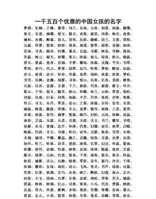 免费女孩名字库大全集,女孩好听的名字大全两个字图2