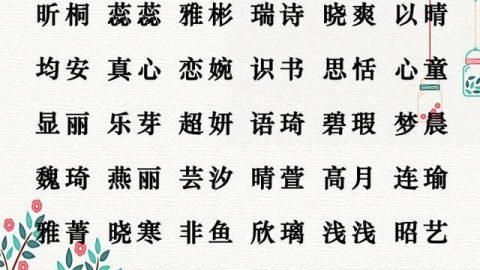 四个字女孩名字超好听,好听的女孩名字温婉大气图2