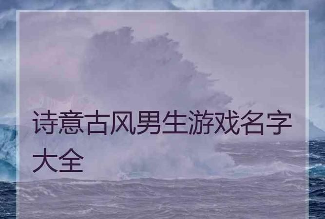 7字诗句意境游戏名字,七个字带有古风诗意的游戏ID图1