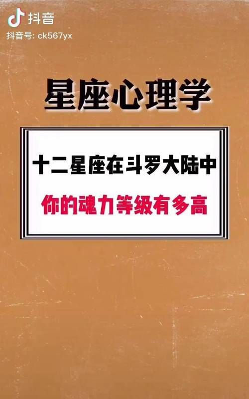 十二星座魂力是多少级,十二星座对应的魂力是多少级图2