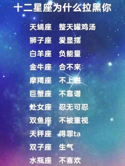 十二星座的短处,十二星座的永久幸运数字图1