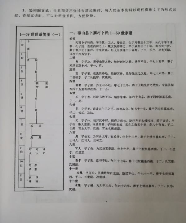 现代家谱简单样本,家谱格式样本图简单图8