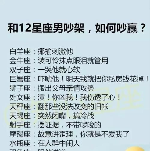 2星座哪几对最虐,容易发生冲突的人图2
