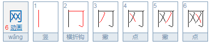 网的笔顺,网的笔顺图3