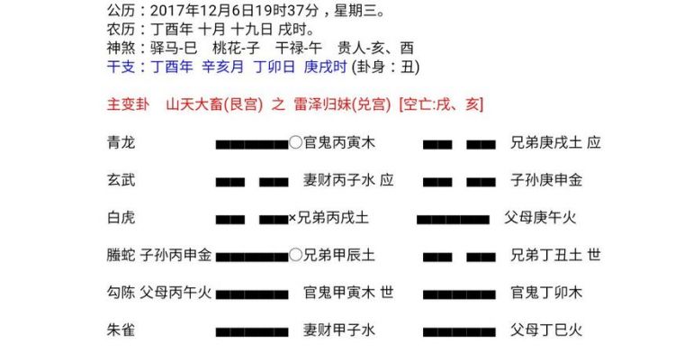 在线六爻免费测卦,六爻在线排盘图1