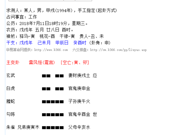 在线六爻免费测卦,六爻在线排盘图3
