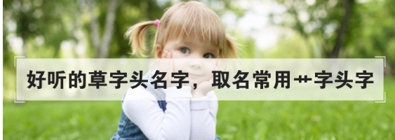 草字头取名字大全集,草字头女孩子的名字有哪些图2