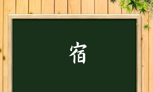 宿组词2个字,宿字的组词和拼音图1