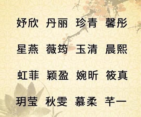 冯的名字女孩子名字大全,姓冯的女孩子起什么名字好图2