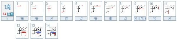 玻组词璃组词,玻璃的璃的怎么组词图1